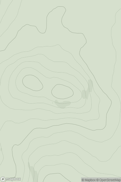 Thumbnail image for Meall Mor [Pitlochry to Braemar & Blairgowrie] [NO002553] showing contour plot for surrounding peak